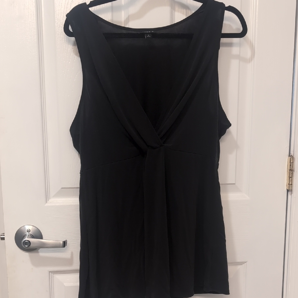 Torrid Black Twist Front Tank Top